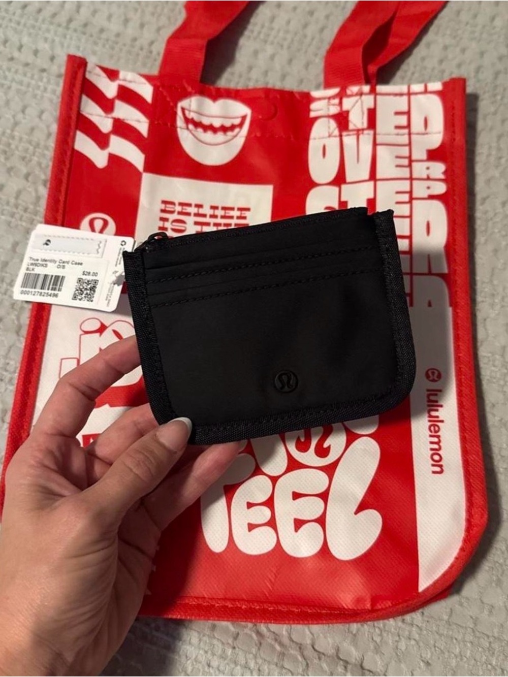 Lululemon True Identity Card Case - Small Zippered Wallet with tote!!